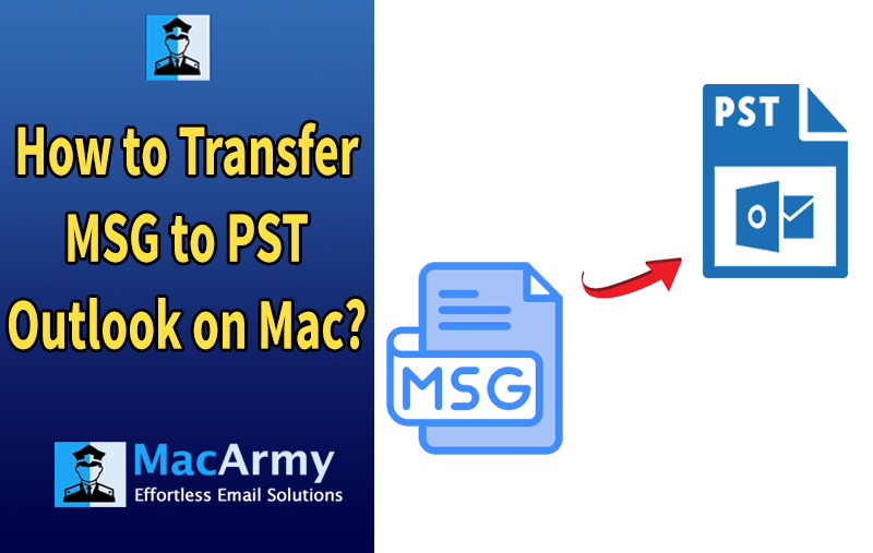 transfer MSG to PST Outlook on Mac