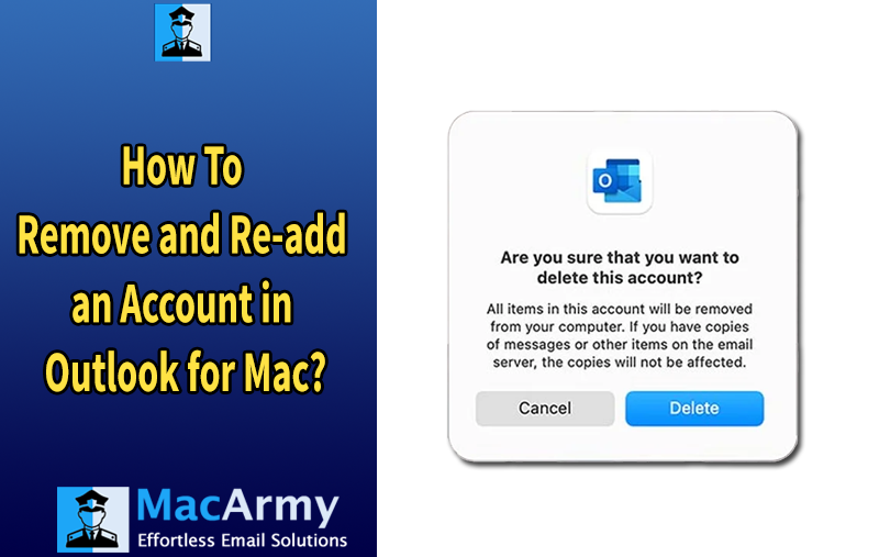 safely remove and re-add an account in Outlook for Mac