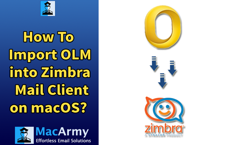 Export OLM files to Zimbra