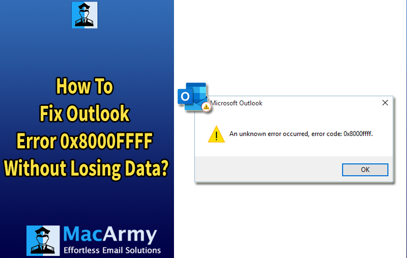 Outlook error 0x8000FFFF