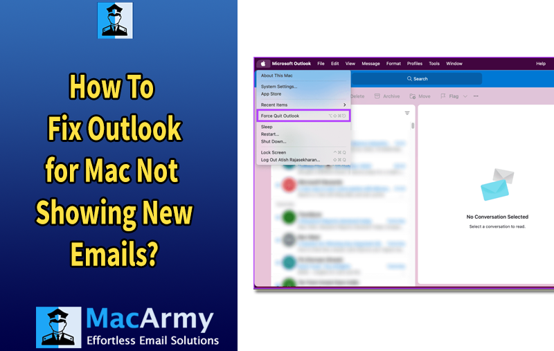 outlook for mac not showing new emails
