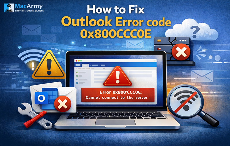 Fix Outlook Error 0x800CCC0E