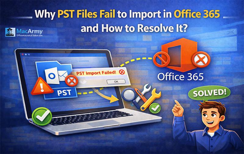 pst file fail to import