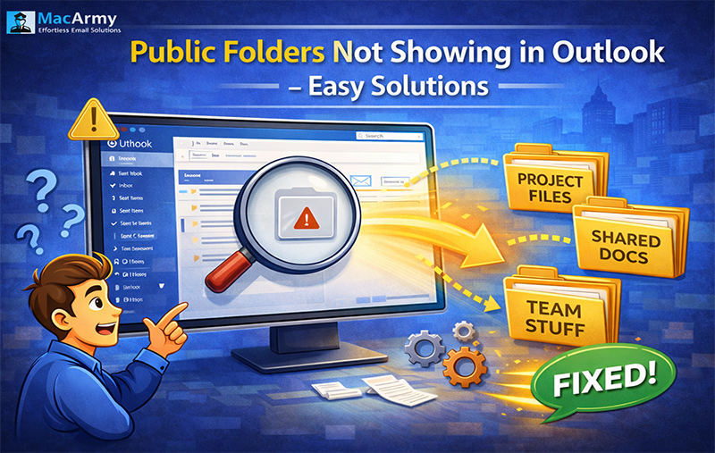 public folder not showing in outlook